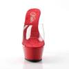 Pleaser - KISS201 Mules à talons - Chaussures de pole dance - Rouge Product image